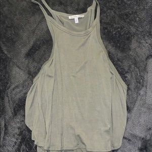 Olive green flowy top